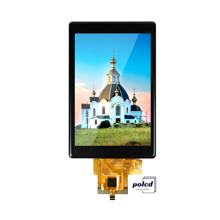 Polcd صفحه نمایش LCD سفارشی 3.5 اینچ 320x480 40pin IPS زاویه 500nit ST7796U Capacitive Touch Screen