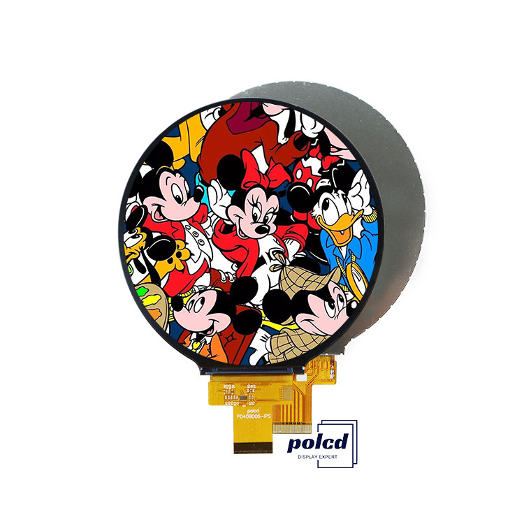 Polcd 4 اینچ دایره ای TFT نمایش 720x720 رابط MIPI 30 پین ST7703 ماژول صفحه LCD TFT