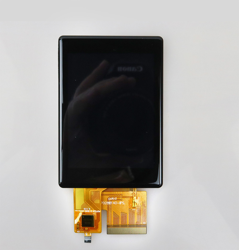 Polcd روشنایی بالا 500nit 2.8 اینچ صفحه LCD 240x320 رابط RGB IPS CTP Capacitive Touch TFT Display