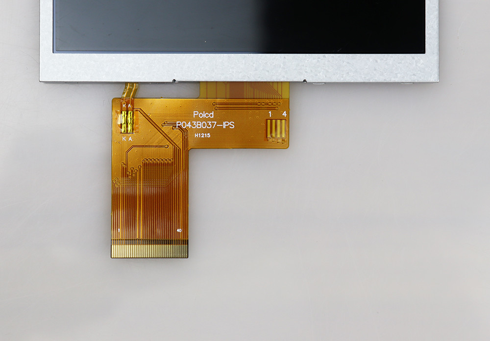 Polcd 4.3 اینچ TFT LCD ماژول 480x272 NV3041A درایو IC 20pin IPS Wide View TFT LCD