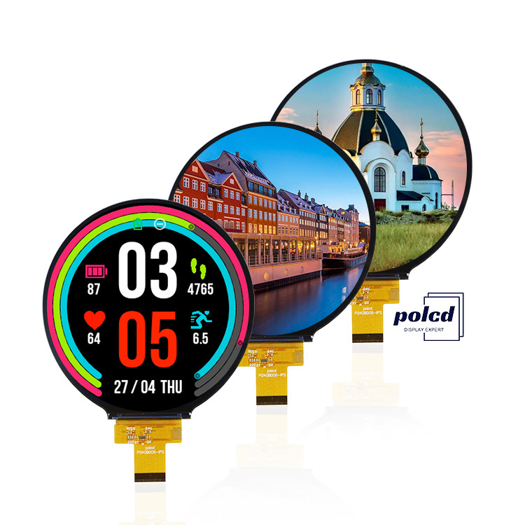 Polcd 4.0'' دایره پانل ماژول LCD 720*720 ST7703 IPS زاویه مشاهده رابط MIPI دایره TFT