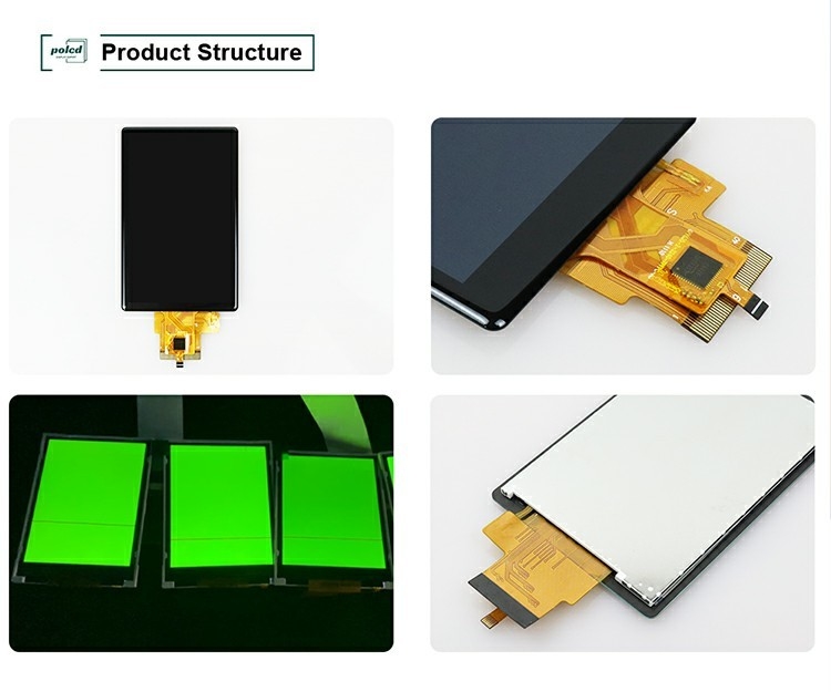 Polcd سفارشی 3.5 اینچ 320x480 پانل لمسی ظرفیت 500nit ST7796U ماژول نمایش LCD IPS Tft