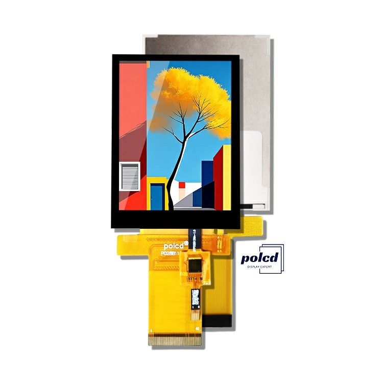 Polcd 2.8 اینچ 480*640 رزولوشن رابط RGB صفحه لمسی ST7701S ماژول نمایش LCD TFT