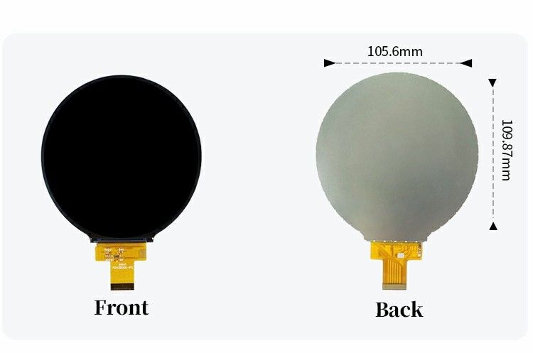 Polcd 4 اینچ دایره ای TFT نمایش 720x720 رابط MIPI 30 پین ST7703 ماژول صفحه LCD TFT