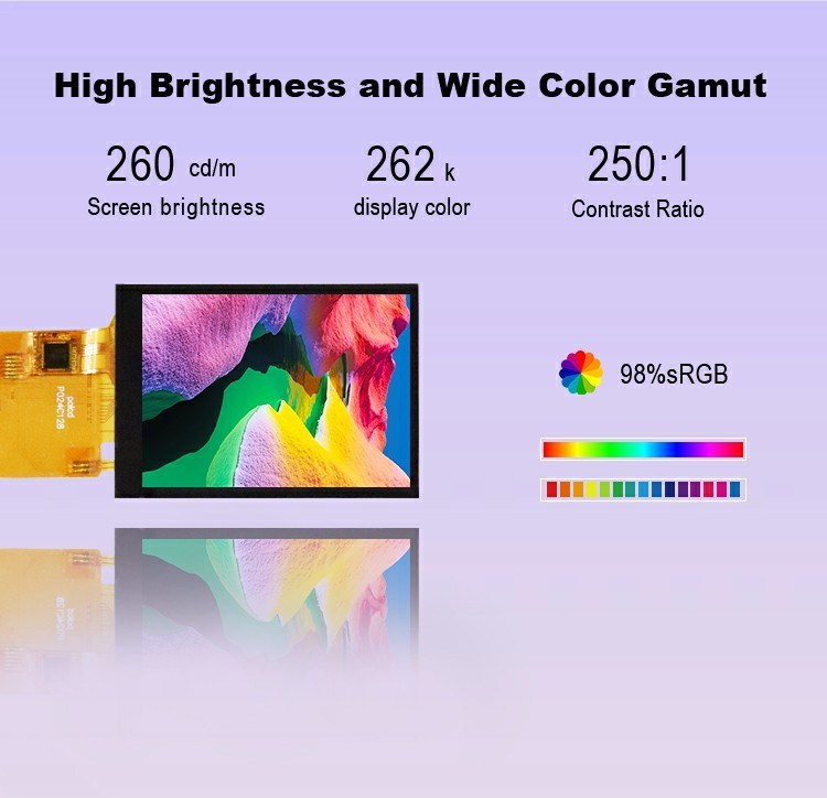 Polcd TFT 2.4 اینچ Spi رابط LCD 240*320 RGB رنگ صفحه لمسی ST7789V 16pin 2.4 TFT