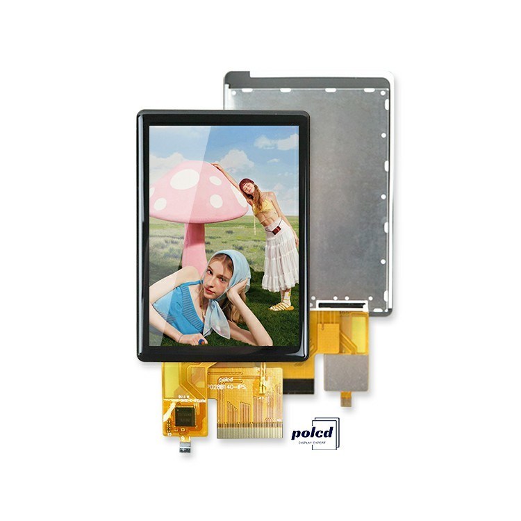 Polcd روشنایی بالا 500nit 2.8 اینچ صفحه LCD 240x320 رابط RGB IPS CTP Capacitive Touch TFT Display