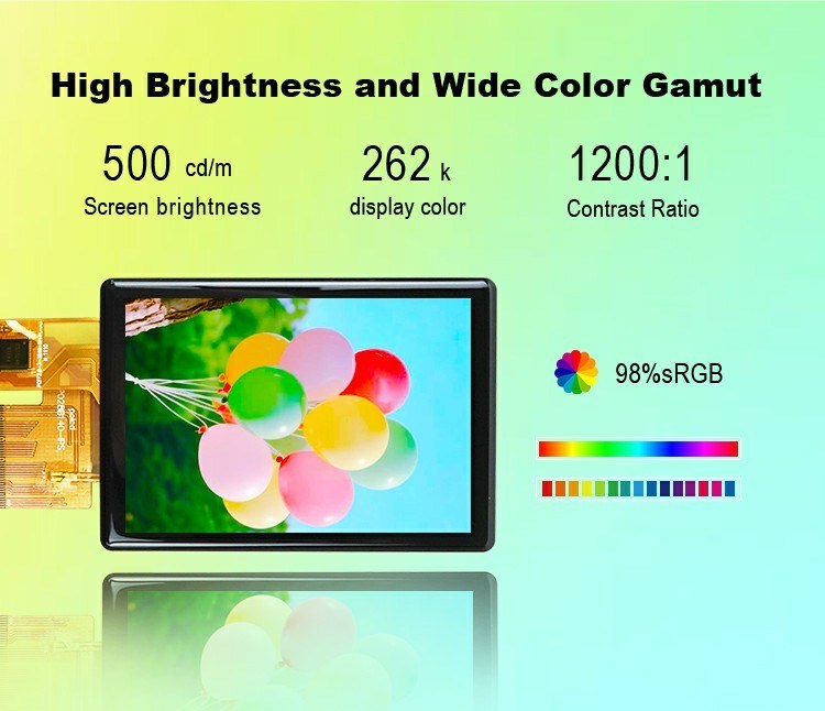 Polcd روشنایی بالا 500nit 2.8 اینچ صفحه LCD 240x320 رابط RGB IPS CTP Capacitive Touch TFT Display