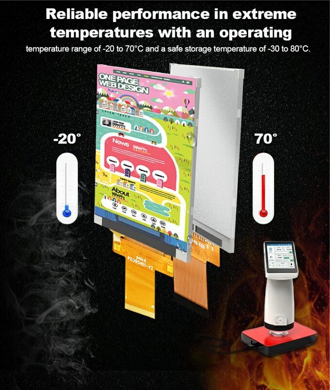 Polcd سفارشی 3.95 اینچ 320x480 Ips Tft رابط LCD RGB ماژول صفحه نمایش کریستال مایع با لمسی