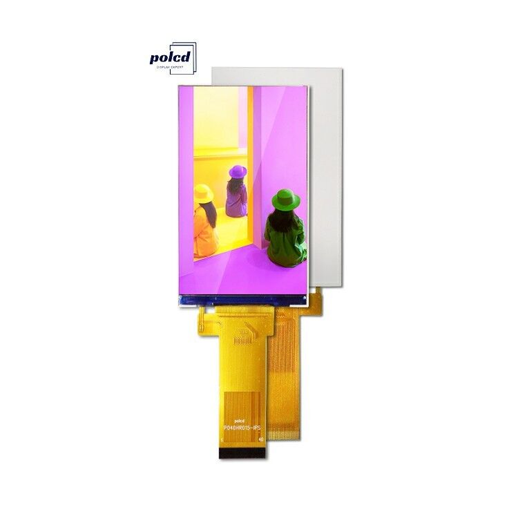 Polcd 480 * 800 رزولوشن صفحه LCD 4 اینچ رابط RGB ST7701S Ic ماژول نمایش LCD TFT سفارشی