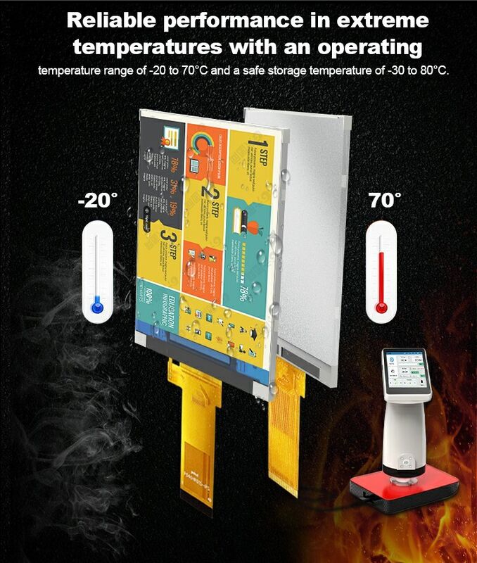 Polcd 480 * 800 رزولوشن صفحه LCD 4 اینچ رابط RGB ST7701S Ic ماژول نمایش LCD TFT سفارشی