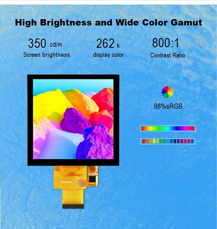 Polcd 4 اینچ پانل LCD 480*480 IPS صفحه نمایش LCD روشنایی بالا رابط RGB ماژول LCD TFT