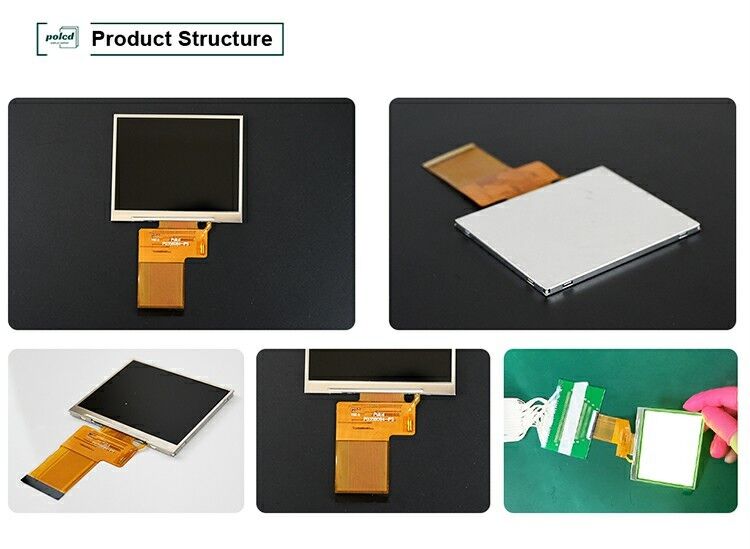 Polcd 3.5 اینچ 320x240 نمایشگر TFT کامل رنگ ST7272A درایو ic IPS زاویه مشاهده 54 پین صفحه نمایش LCD