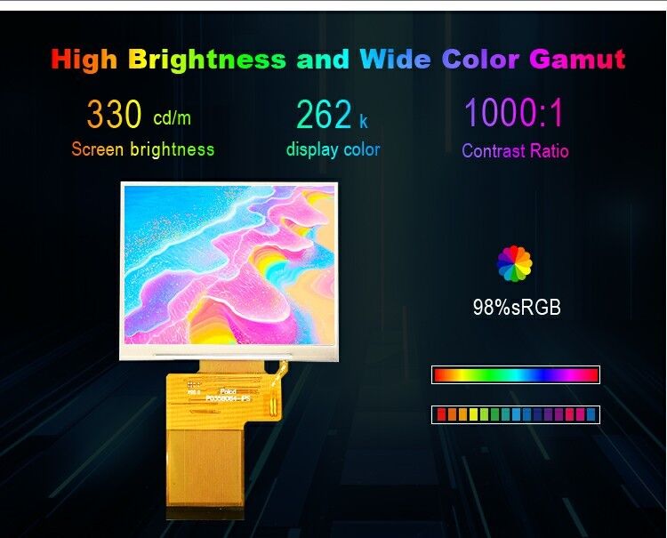 Polcd 3.5 اینچ TFT LCD Display 320x240 SPI RGB Interface و ماژول های LCD مربع رنگارنگ