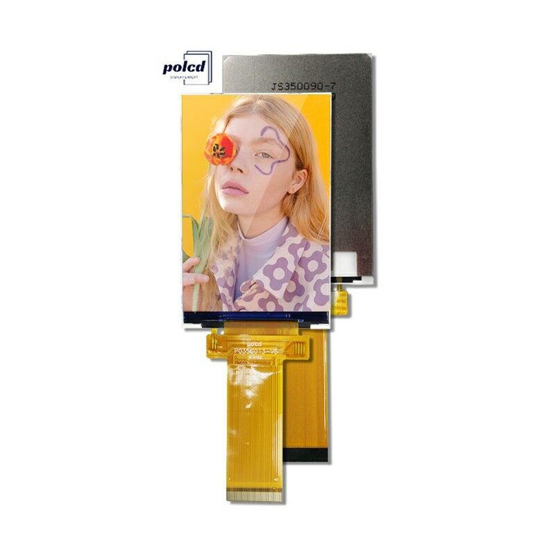 Polcd 3.5 اینچ صفحه نمایش لمسی LCD صفحه نمایش لمسی 320 * 480 SPI رابط MCU IPS نمایش کامل ماژول لمسی