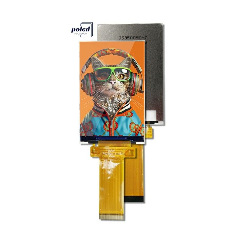 Polcd 3.5 اینچ QVGA LCD Display با وضوح 320x480 MCU SPI Interface Touch Panel 3.5 