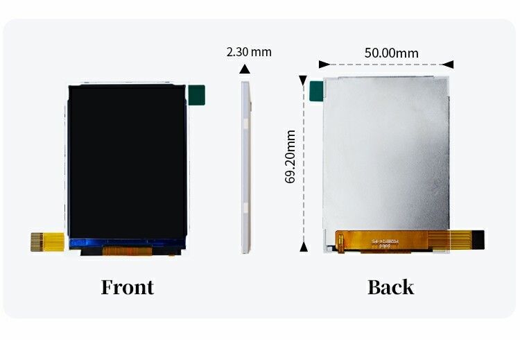 Polcd 2.8 اینچ ماژول LCD 240x320 ST7789V SPI رابط 14 پین 2.8 صفحه نمایش TFT LCD