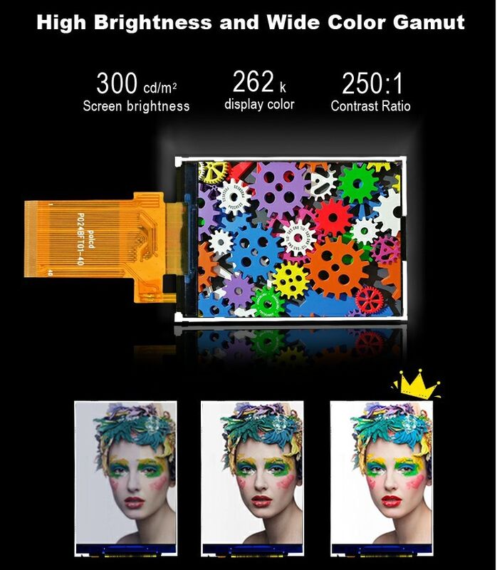 Polcd صفحه نمایش LCD کامل رنگی Transflective 2.4 اینچ TFT SPI MCU 20 پین Qvga 240x320 TFT LCD