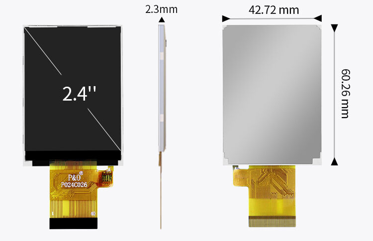 Polcd 320 Nit 2.4 Inch LCD Tft Display ST7789V 240x320 رزولوشن صفحه نمایش Lcm