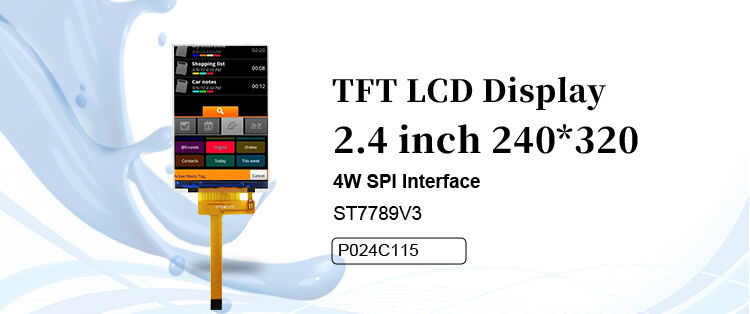 Polcd RoHS 2.4 اینچ LCD Tft Display ST7789V3 TFT ماژول LCD 4 سیم SPI 240x320 صفحه نمایش Tft