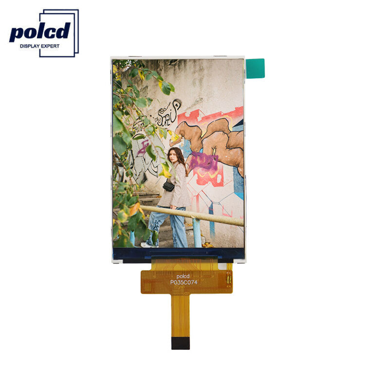 Polcd روشنایی بالا 3.5 اینچ ماژول صفحه نمایش LCD TFT SPI رابط رنگارنگ وضوح 320x480 LCD