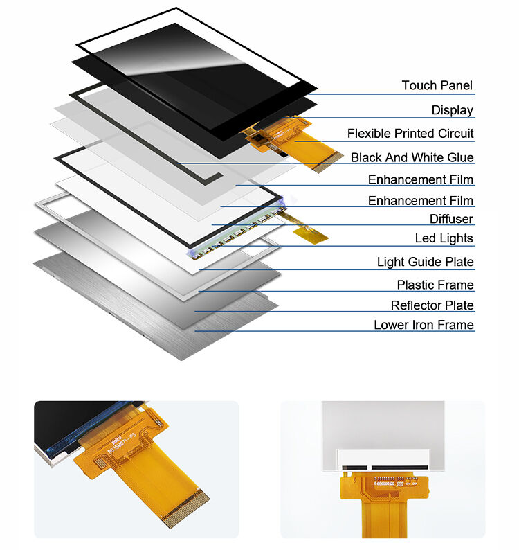 Polcd 3.5 اینچ ماژول LCD 320X480 پیکسل صفحه نمایش IPS ILI9488 SPI MCU رابط TFT