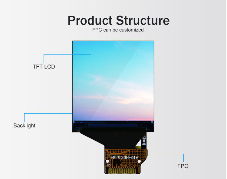 Polcd 1.3 Inch High Resolution Square LCD Screen for Wearable 240x240 SPI ST7789V IPS Tft LCD Display صفحه نمایش LCD مربع با وضوح بالا برای پوشیدنی 240x240 SPI ST7789V IPS Tft LCD Display