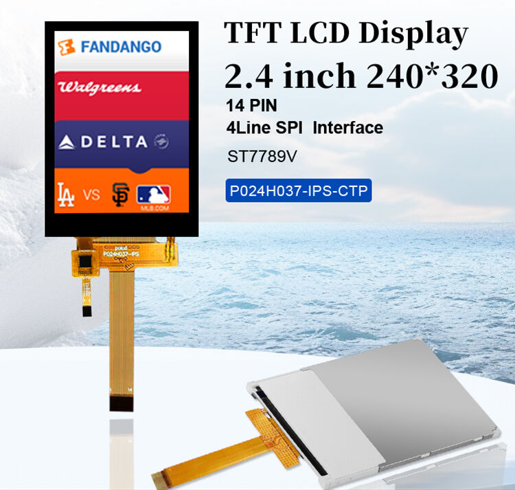 صفحه نمایش لمسی خازنی 2.4 اینچی پنل لمسی 2.4 اینچی با فناوری IPS 240x320 صفحه نمایش کوچک TFT LCD