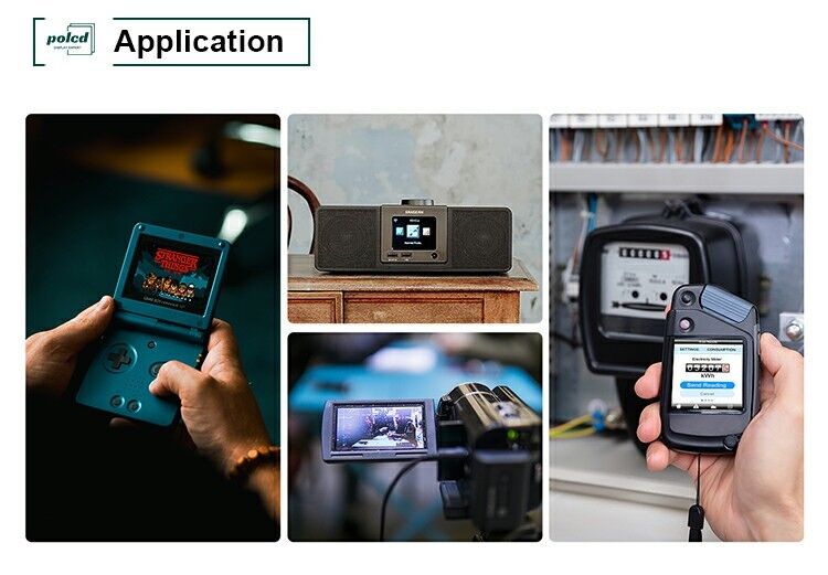 Polcd دمای گسترده 2.8 اینچ Lcd ماژول 240*320 300nit SPI 2.8 IPS زاویه مشاهده