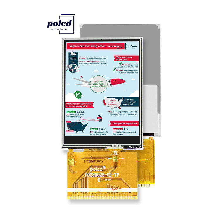 ماژول LCD 2.8 اینچی 240*320 TFT با صفحه نمایش لمسی مقاومتی MCU با صفحه نمایش 2.8 اینچی LCD