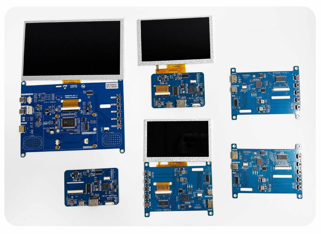 Polcd روشنایی بالا 7 اینچ 1024x600 RGB LCD Drive Board RTD2281 با بلندگو برای نمایشگاه های صنعتی در فضای باز