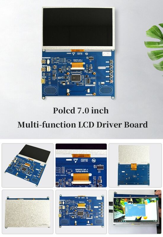 برد کنترلر Mini H-D-M-I LCD چند کاره یونیورسال 7 اینچی Polcd برای نمایشگر LCD TFT 1024x600
