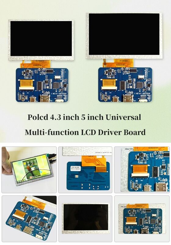Polcd RTD2281 LCD Driver Board 5 4.3 اینچ HDM-I 800x480 ماژول صفحه نمایش لمسی TFT برای Raspberry Pi
