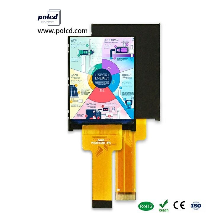 Polcd 2′′ LCD کوچک 240x320 رزولوشن ST7789V IC Screen MCU رابط 2 اینچ LCD Display Module