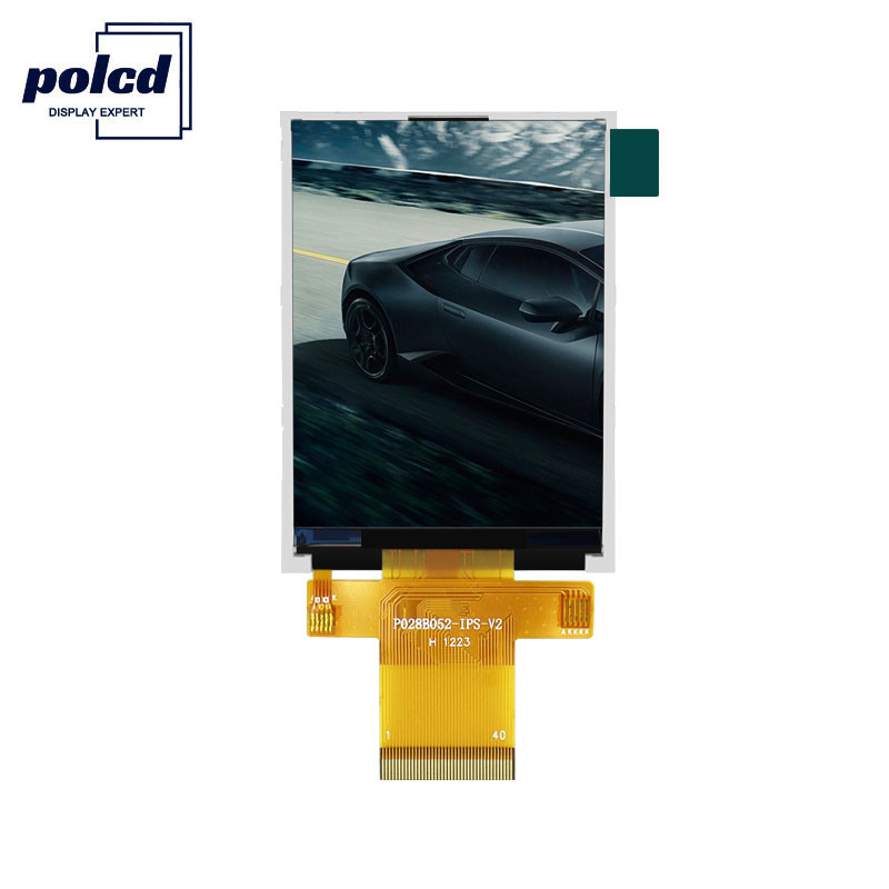 صفحه نمایش Tft کوچک Polcd RoHS 18 بیتی 2.8 اینچی Tft صفحه نمایش 240x320 پیکسل