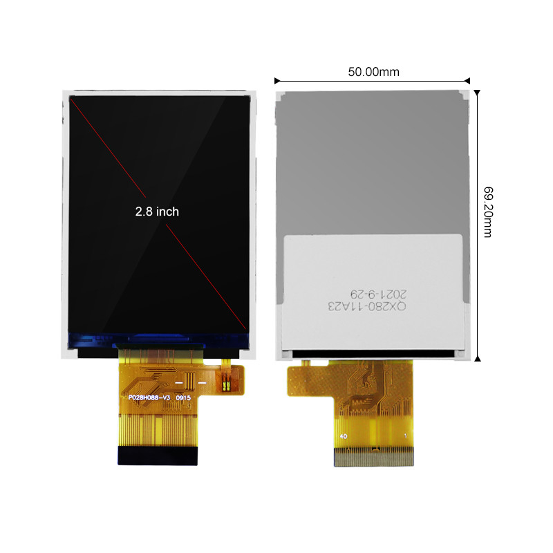 صفحه نمایش لمسی 2.8 اینچی Polcd برای Raspberry Pi ST7789V Tft 240x320 16 Bit 300 Nit