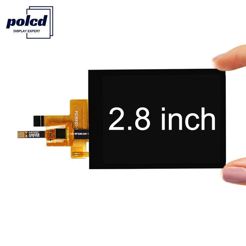 صفحه نمایش لمسی خازنی Polcd 300 Nit TFT RoHS 2.8 اینچ Tft Touch Shield