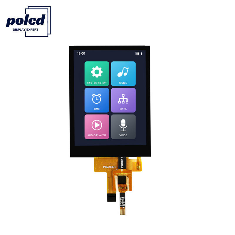 Polcd 4 Wire SPI ST7789V 2.8 اینچ Ips Screen RoHS TFT Touch Screen For Home