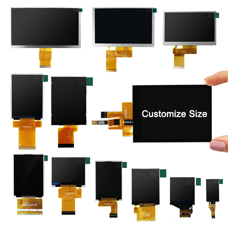 صفحه نمایش لمسی خازنی Polcd 300 Nit TFT RoHS 2.8 اینچ Tft Touch Shield