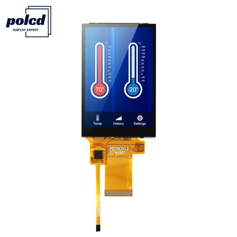 نمایشگر Polcd 450 Nit 3.5 Tft پانل لمسی LCD 16 بیتی 320X 480 RoHS