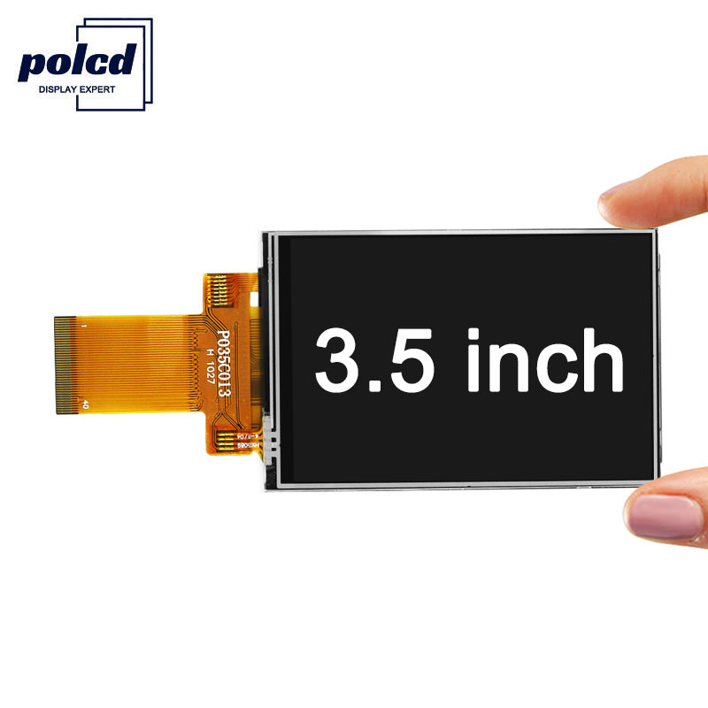 Polcd 8080 MCU 16 Bit 320x480 Tft 3.5 Inch LCD ILI9488 450 Brightness