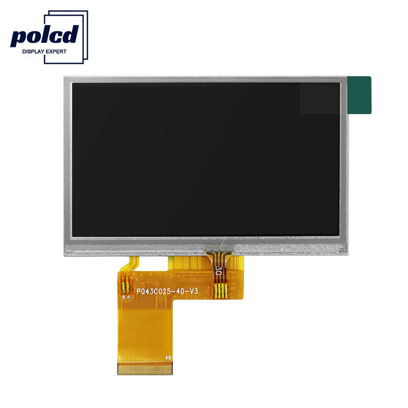 Polcd ST7262E43 صفحه نمایش 4.3 اینچی ال سی دی 480X272 صفحه لمسی LCD ساعت 6