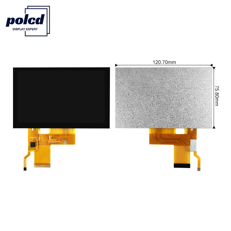 صفحه نمایش ال سی دی 24 بیتی 5 اینچی از نوع Pcd 300 Nit IPS TFT LCD RGB برای کامپیوتر ISO9001