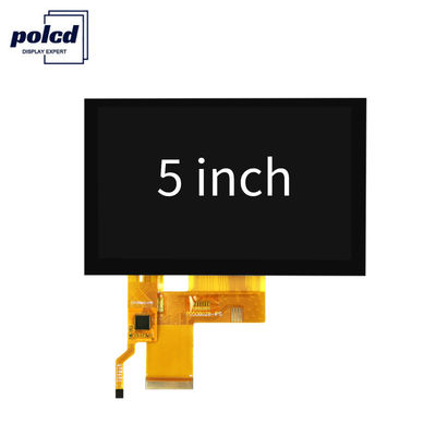 صفحه نمایش لمسی 5 اینچی CTP TFT LCD رابط 24 بیتی RGB