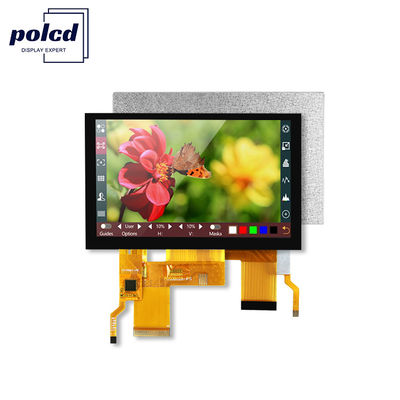 صفحه نمایش LCD 5 اینچ Ips Tft صفحه نمایش 24 بیتی RGB 800*480 View