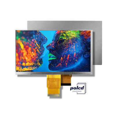 Polcd 7 اینچ Tft ماژول 800X480 روشنایی بالا IPS صفحه نمایش رابط RGB پانل لمسی ظرفیت 7 