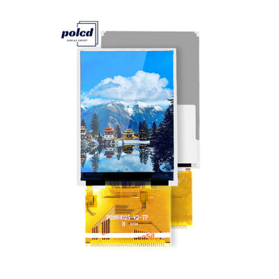 نمایشگر Polcd RoHS 2.8 اینچی HD TFT 8080 MCU صفحه نمایش ال سی دی 16 بیتی Tft