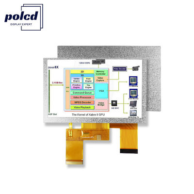 Polcd 800x480 5 اینچ شکل مربع صفحه نمایش LCD IPS View Angle صفحه نمایش LCD 40pin ST7262 Drive ماژول TFT
