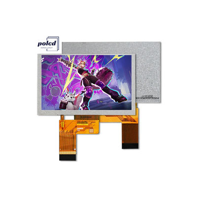 Polcd 5 اینچ TFT LCD 800x480 500nits روشنایی RGB 24bit Interface ماژول صفحه نمایش IPS