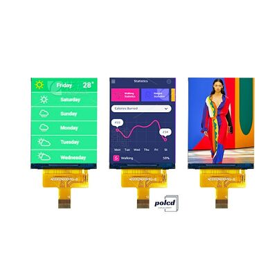 ماژول LCD 2 اینچی کارخانه Polcd با رزولوشن 240x320 و روشنایی 260cd/m2، درایور IC ST7789V، نمایشگر TFT