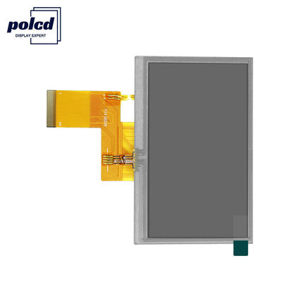 Polcd Brightness 300 صفحه نمایش 4.3 اینچی Tft LCD صفحه نمایش لمسی مقاومتی 800X480 TFT
